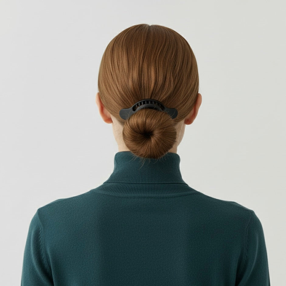 yosmo-haarclip-speels-zwart-in-model