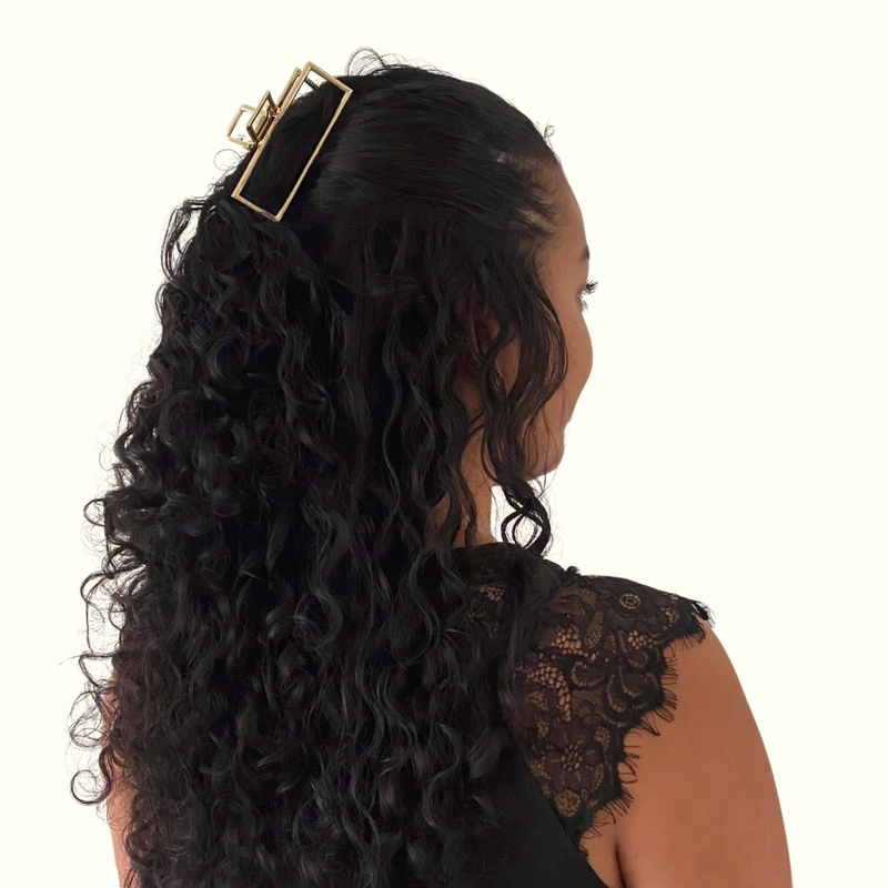 YOSMO Haarspange aus Metall – Gold – Groß