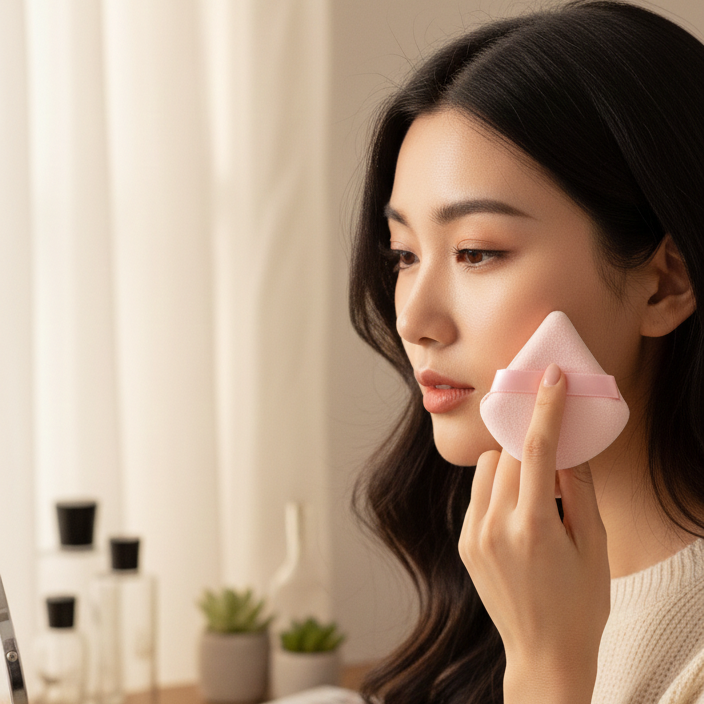 yosmo-make-up-spons-roze-in-gebruik