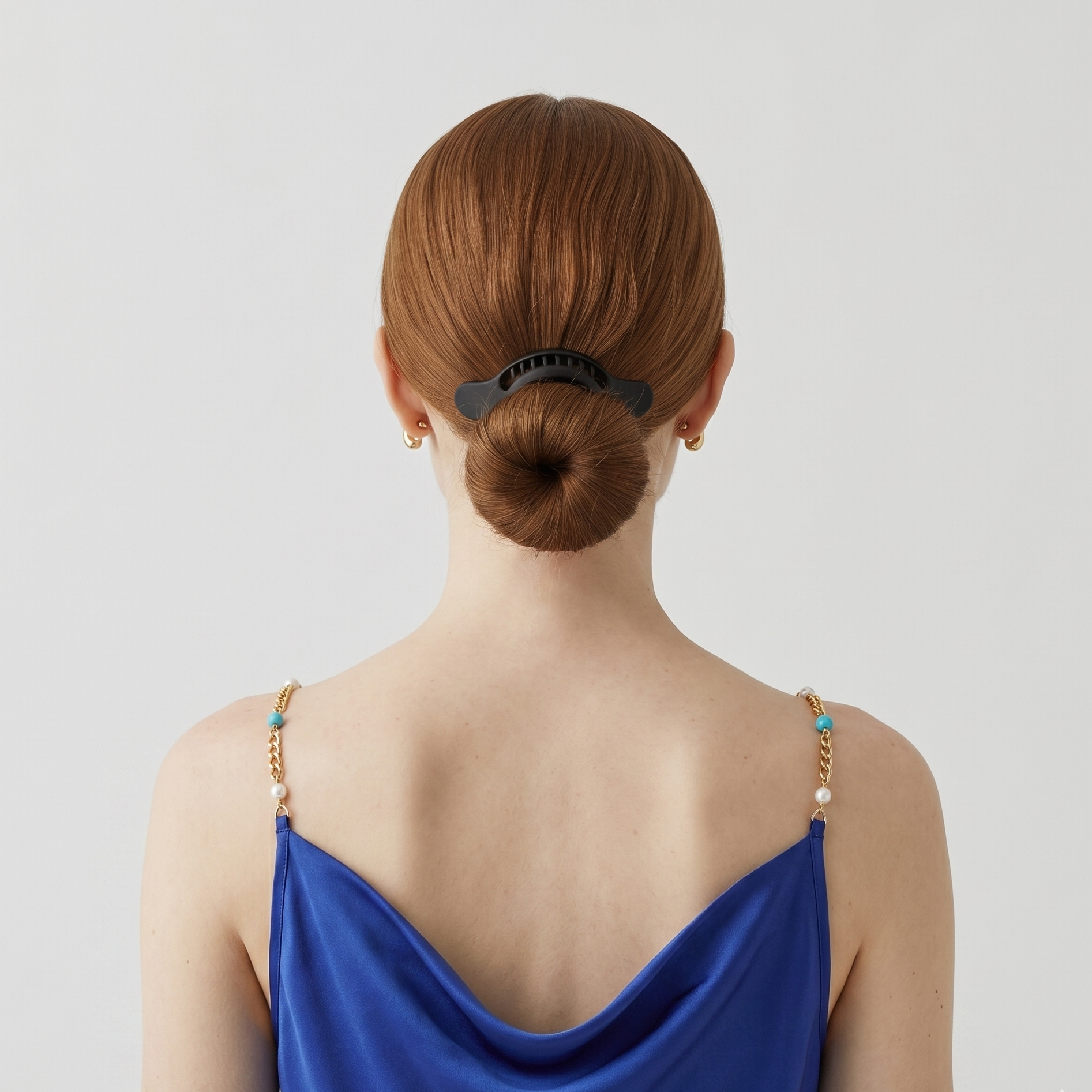 yosmo-haarclip-speels-zwart-in-model