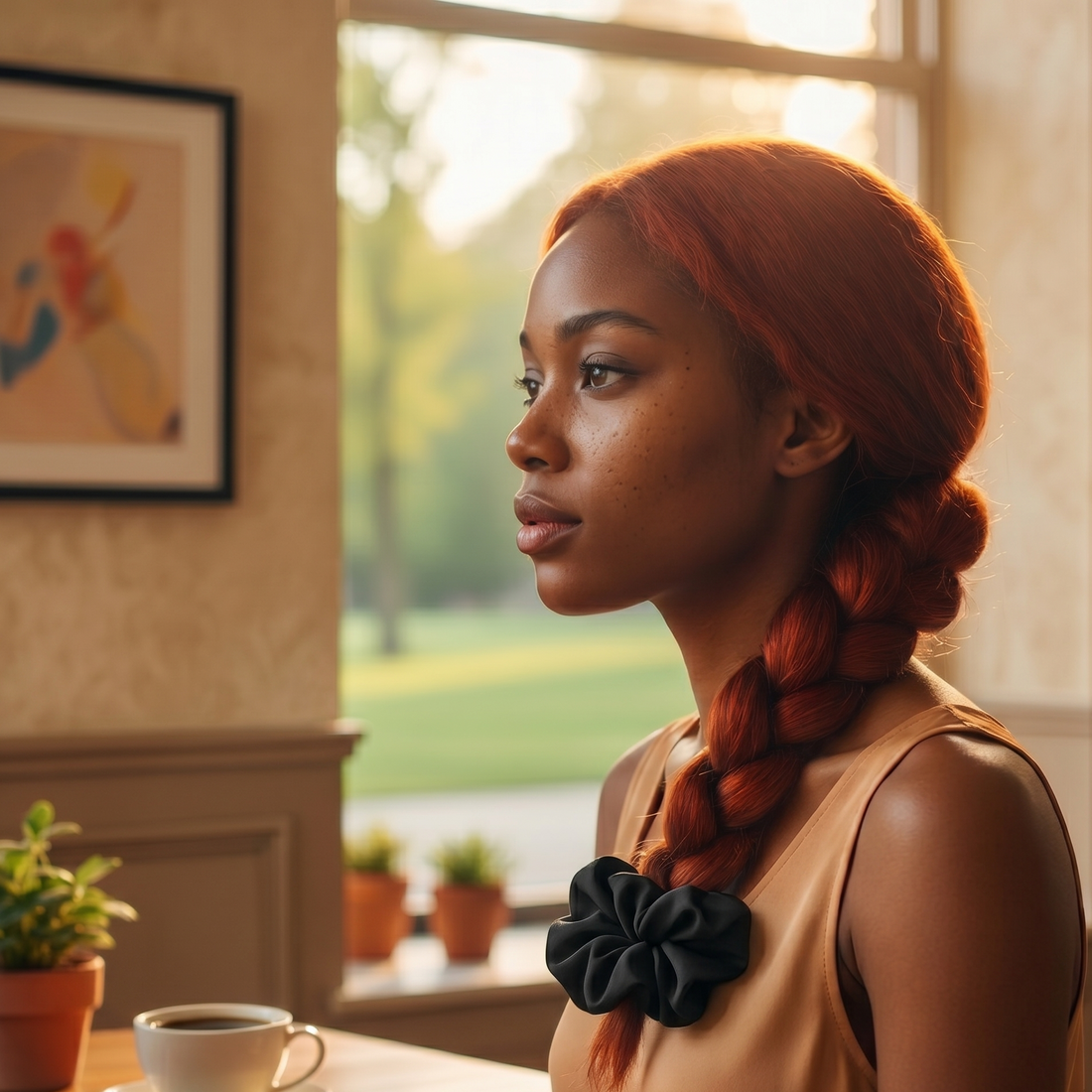 yosmo-zijden-scrunchie-med-zwart-model